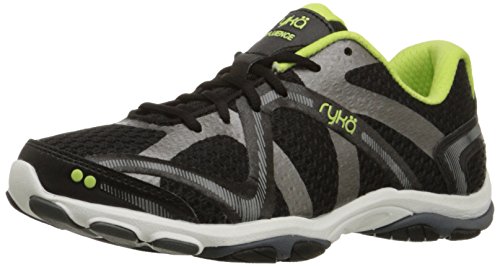 RYKA Damen Einfluss auf Zapatillas de Cross-Training-Influência Crosstrainer, Schwarz/Sharp Green/Forge Grey/Metallic, 39 EU von Ryka