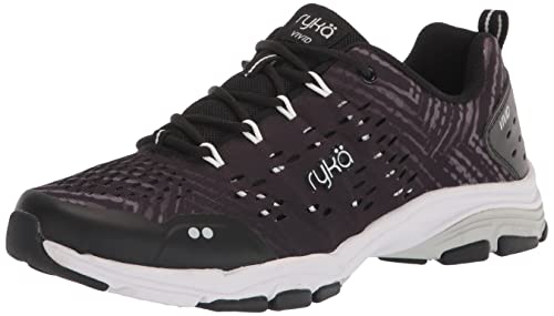 RYKA Damen Vivid RZX Sneaker, schwarz/weiß, 42.5 EU Weit von RYKA