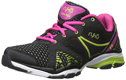 Ryka Damen Vida RZX Trainingsschuhe, Schwarz Pink/Lime Blaze, 36 EU von Ryka