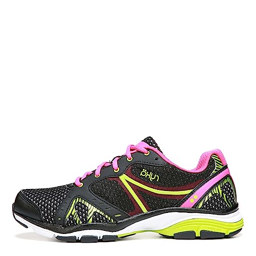 Ryka Damen Vida RZX Trainingsschuhe, Schwarz Pink/Lime Blaze, 37 EU von Ryka