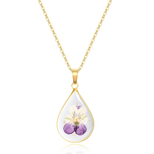 RYKKZ Birth Flower Necklace (Februar Geburtsblume Gold) von RYKKZ