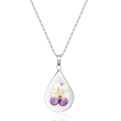 RYKKZ Birth Flower Necklace (Februar Geburtsblume Silber) von RYKKZ