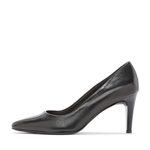 RYŁKO - Damen Pumps I Stiletto I Glattleder I Lederfutter I Weiche Polsterung I Komfortable Sohle I Elegant und Bequem I Sorgfältig Gemacht I Langlebig I 7H200_B2 - Schwarz, Größe 36 von RYŁKO