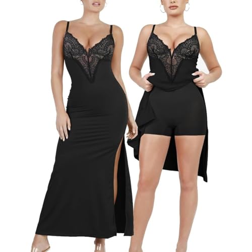 RYNDEX Bodycon Kleid Shapewear für Damen, Miederkleid Formend zum Schichten, Bodycon Shaper Kleid Muttertag Birtday Freundin, Miederkleider(S) von RYNDEX