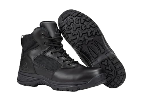 RYNO GEAR Taktische Kampfstiefel mit CoolMax-Futter, Kontrastnähten und rutschfester Sohle, 15,2 cm, Schwarz, 43 EU RYNO GEAR Taktische Kampfstiefel mit CoolMax-Futter, Kontrastnähten und rutschfester Sohle, 15,2 cm, Schwarz, 43 EU von RYNO GEAR