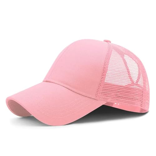 Baseballkappe, Outdoor-Sportkappen, 1 Stück Herren- und Damenkappen, Frühlings-Camouflage-Sonnenblende, flacher Hut(Pink) von RYRYR