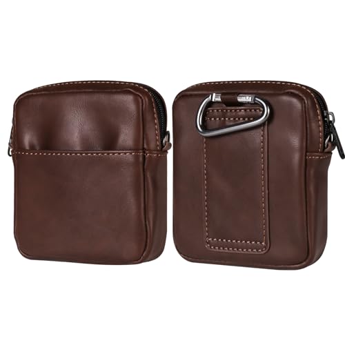 Galaxy Z Flip 6/5/4/3/2 Handy Gürteltasche Herren mit Gürtelschlaufe Leder, Multifunktional Telefon Hüfttasche Handytasche mit Gürtelclip Gürtel Holster Reisen Geldbörse Taille Tasche Karabinerhaken von RYSTJPHK