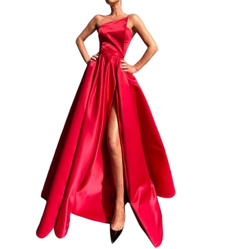 Abendkleid Damen Lang Prom Dress Abschlusskleider Dresses Abendkleider Ballkleid Bridesmaid Satinkleid Schicke Kleider Brautjungfernkleider Ballkleider Jugendweihe Elegante Ball Trauzeugin Kleid von RYTEJFES
