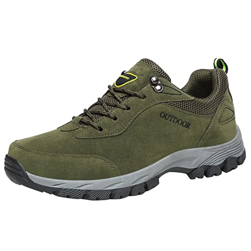 Herren Trekkingschuhe, Wasserdichte Bergsteigen Wandern Sportlich Schuhe Trekkingschuhe Bequeme Sport Abriebfest Ultralight Wanderschuhe Sneakers Camping Leichte Wandern Cozy Outdoorschuhe Sportschuhe von RYTEJFES