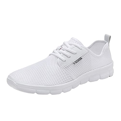 Herren Turnschuhe Leichte Atmungsaktiv Fitnessschuhe Casual Mesh Laufschuhe Sneakers Schnürschuhe Freizeitschuhe Outdoorschuhe Walkingschuhe Straßenlaufschuhe Joggingschuhe von RYTEJFES