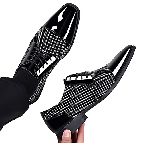 Herrenschuhe Extra Weit, Leder Business Hochzeit Casual Shoes Leather Glattleder Moderne Klassischer Lederschuhe Shoe Formelle Bequeme Formal Business Schuhe Herrenschuhe ! von RYTEJFES