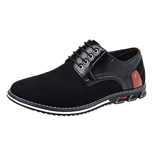 Herrenschuhe Schwarz, Leather Casual Business Formal Schuhe Shoes Glattleder Leder Bequeme Formelle Herrenschuhe Shoe Hochzeit Moderne Business Klassischer Schnürschuhe Lederschuhe von RYTEJFES