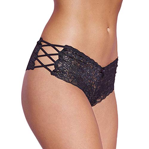 High Waist Unterhosen Für Damen Hipster Sexy Unterwäsche Für Frau Mollig Push Up Damen Slips Mehrpack Baumwolle Spitze String Tanga Damen Set Nahtlos Tanga Damen Sexy Spitze Rot Pantys Hipster von RYTEJFES