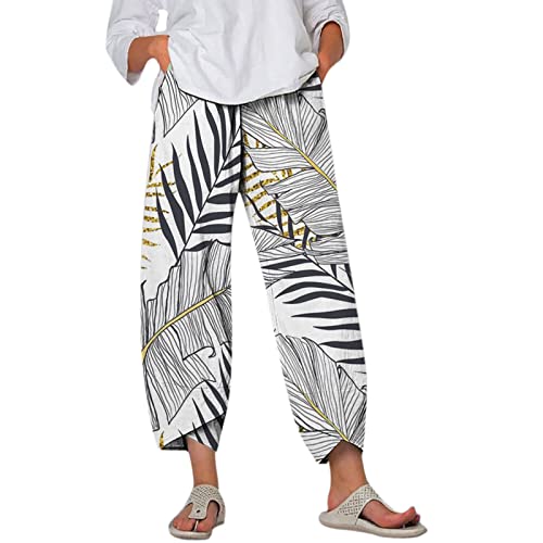 Jogginghose Damen Große Größen 54 52 58 50 48/50 Xxxl 56 6Xl Warm Pumphose Haremshose Leinenhose Stoffhose Freizeithose Sommerhose Pumphose Weiße Sommer Lang Leicht Elegant Stretch LuftigSchlupfhose von RYTEJFES