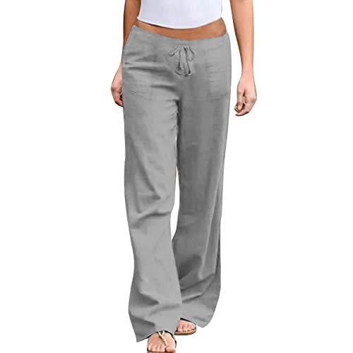 Jogginghose Damen Große Größen 54 52 58 50 48/50 Xxxl 56 6Xl Warm Pumphose Leinenhose Haremshose Stoffhose Sommerhose Freizeithose Pumphose Weiße Sommer Lang Leicht Elegant Stretch Luftig Schlupfhose von RYTEJFES