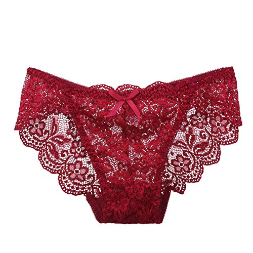 RYTEJFES Damen Höschen für Sex mit Spitze Hipster Erotisch Dessous Reizvoller Spitzenhöschen Frauen Schlüpfer Spitzen-Blume Aushöhlen Slips Atmungsaktiv Erotic Lingerie Spitzen Tanga Strings von RYTEJFES