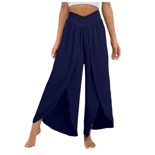 RYTEJFES Damen Jogginghose Sporthose Lang Freizeithose Sommerhose Marlenehose Laufhose Outdoorhose Leichte Hosen Stoffhose Fahrradhose Arbeitshose von RYTEJFES