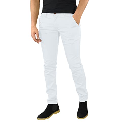 RYTEJFES Herren Hose Elegant Lang Freizeithosen Slim fit Chinohosen Stretch Stoffhosen Business Klassisch Anzug Herrenhosen Männer Kariert Chino Anzughose Beiläufige Sporthose von RYTEJFES