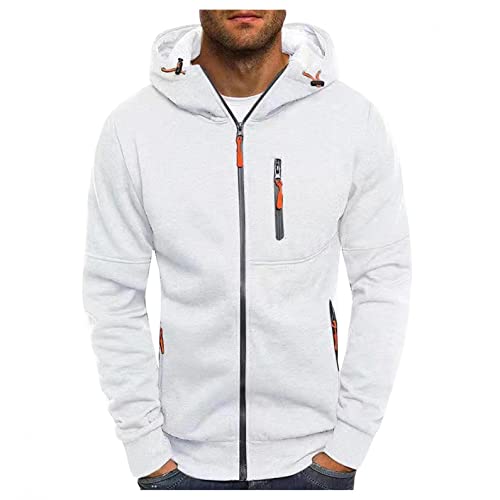 RYTEJFES Herren Zip Hoodie Sweatjacke Kapuzenjacke Kapuzenpulli mit Reißverschluss Langarm Zipper Kapuzenpullover Casual Hooded Sweatshirt Herbst Winter Sweater Tops Blouse Outwear von RYTEJFES