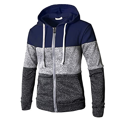 RYTEJFES Herren Zip Hoodie Sweatjacke Kapuzenjacke Kapuzenpulli mit Reißverschluss Langarm Zipper Kapuzenpullover Casual Hooded Sweatshirt Herbst Winter Sweater Tops Blouse Outwear von RYTEJFES