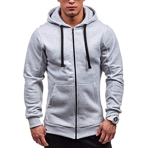 RYTEJFES Herren Zip Hoodie Sweatjacke Kapuzenjacke Kapuzenpulli mit Reißverschluss Langarm Zipper Kapuzenpullover Casual Hooded Sweatshirt Herbst Winter Sweater Tops Jumper Outwear von RYTEJFES