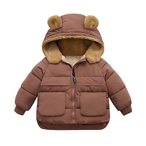 RYTEJFES Jacken & Mäntel Für Baby-, Kapuzemantel Jungen Warme Regular Wintermantel Klamotten Kinder Dicke Winter Lange Jacket Kinderkleidung Neutral Kapuzenmantel Kapuze Baby Kleidung Winterjacke von RYTEJFES