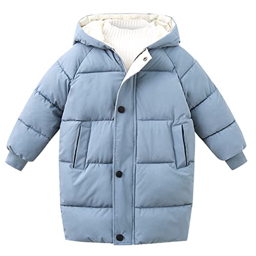 RYTEJFES Jacken & Mäntel Für Baby-, Winddichter Kapuzemantel Warme Dicke Winterjacke Wintermantel Lange Kapuze Winter Neutral Jacket Kleidung Jungen Kinder Kapuzenmantel Baby Klamotten Schneeanzug von RYTEJFES