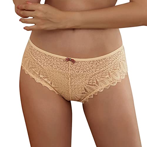 RYTEJFES Panty Damen für Sex mit Spitze Hipster Erotisch Unterwäsche Verführerisches Lace Unterhose Frauen Schlüpfer Spitzen-Blume Hollow Out Slips Atmungsaktiv Erotic Lingerie Spitzen String Tanga von RYTEJFES