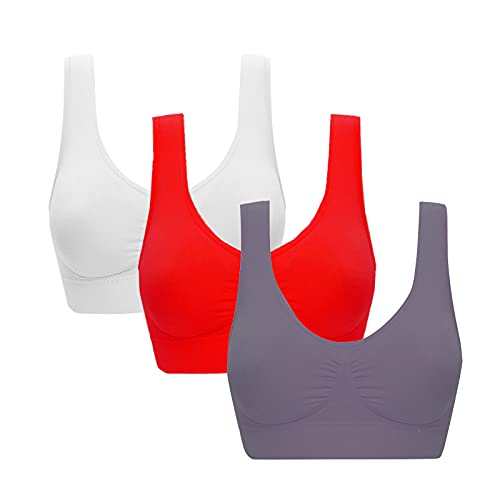 RYTEJFES Push Up BH Extrem Ohne Buegel Set Schwarz 95C 85A 80B Rücken Transparent Sport BH Damen BH Damen Ohne Bügel Push Up BH Verlängerung Sport BH Starker Halt Damen-BHS von RYTEJFES