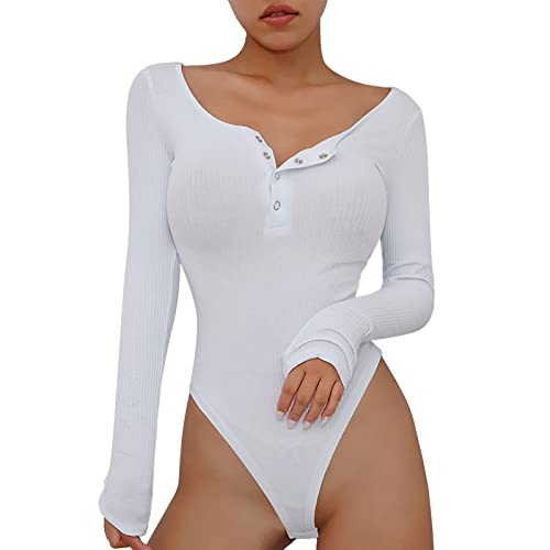 RYTEJFES Shape Body String Body Damen Elegant Spitze Langarmbody Damen Hautfarben Spitzenbody Schwarz Damen Sexy Mit Bügel Schwarzer Body Damen Shape Bodybuilder Hose Gestreift Body Braun Langarm 2# von RYTEJFES