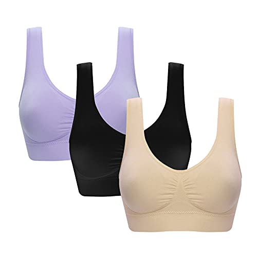 RYTEJFES Sport BH Große Brüste Starker Halt Joggen Set 90F Sexy Ohne Bügel Anita Baumwolle Sport BH Damen BH Damen Ohne Bügel Push Up BH Verlängerung Sport BH Starker Halt BH Rückenfrei 85c von RYTEJFES