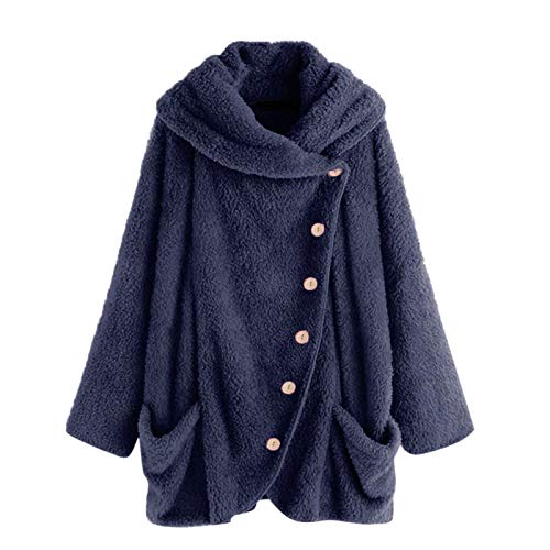 RYTEJFES Trachten Jacke Damen Beige Blau Schwarz Grau 48 Kapuzenjacke Jacke Wintermantel Fleecejacke Winterjacke Herbstjacke Übergangsjacke Fleecemantel Winterjacke Wintermantel von RYTEJFES