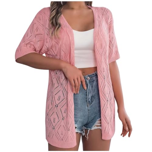 RYTEJFES Tunika Kleid Damen Sommer Jumpsuit Kimono Lang Cover Up Strand Strandkleid Große Größen Curvy Mode Strandbluse Boho Bluse Bikini Festival Outfit Strandkleider Strandrock von RYTEJFES