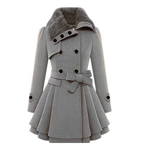 RYTEJFES Übergangsjacke Damen Herbst Filz Outdoor Fleece Mit Kapuze Winterparka Warm Schwarz Grosse Grössen Gefüttert Plüschjacke Wintermantal Plüsch Plüschmantel Lang Winter Parka Winterjacke, von RYTEJFES