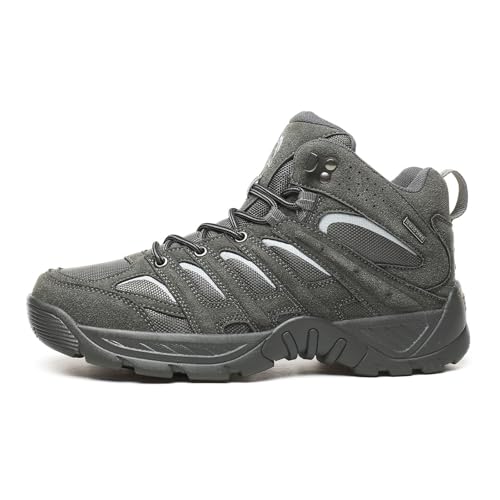 RYTEJFES Wanderschuhe Herren Trekkingschuhe Bergschuhe Wasserdicht Tracking Schuhe Breite Füße Walkingschuhe Wanderstiefel Freizeitschuhe Leichte Sneaker Schwarz Sommer Zustiegsschuhe von RYTEJFES