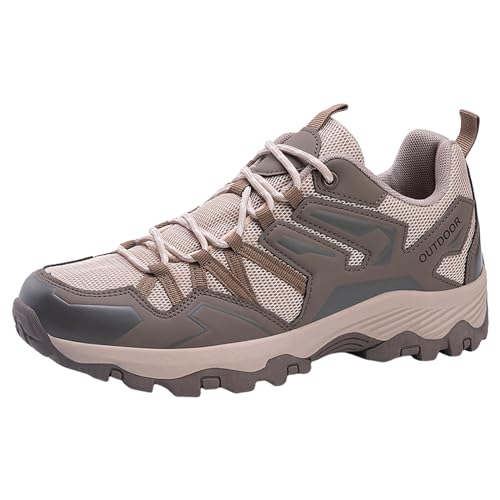 RYTEJFES Wanderschuhe Herren Trekkingschuhe Freizeitschuhe Ortho Trekking Schuhe Sneaker Schwarz Winterschuhe Sommer Wanderstiefel Wasserdicht Leichte Angelschuhe Zustiegsschuhe Wanderschuh von RYTEJFES