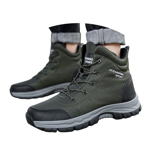 RYTEJFES Wanderschuhe Herren Trekkingschuhe Wasserdicht Walking Schuhe Leichte Leichter Wanderschuh Schwarze Trekking Treckingschuhe wasserdichte Angelschuhe Leicht Outdoorschuhe Im Freien von RYTEJFES