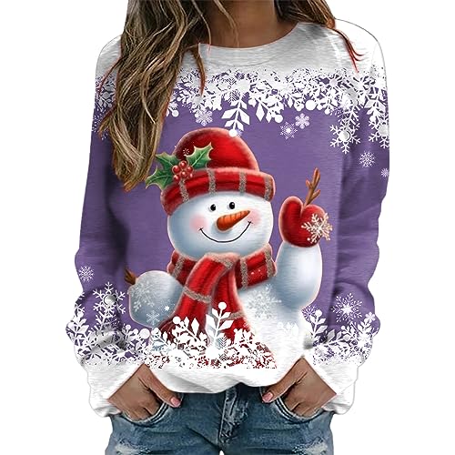 RYTEJFES Weihnachtspullover Damen Weihnachtspullover Weihnachtspullover Familie Set Ugly Christmas Sweater Christmas Sweater Weihnachtspulli Damen Hässliche Weihnachtspullover von RYTEJFES