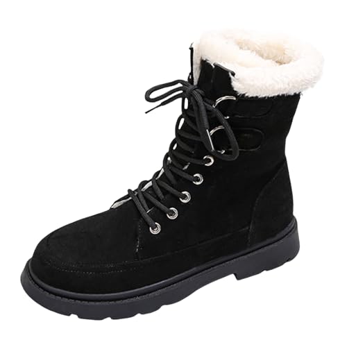 RYTEJFES Winter Sneaker Damen, Warm Gemütlich Stilvoll Snow Winterstiefel Handschuhe Winter Rutschfeste Freizeit Flach Stiefel Stiefeletten Outdoor Hiver Gefüttert Cozy Schuhe Boots ! von RYTEJFES