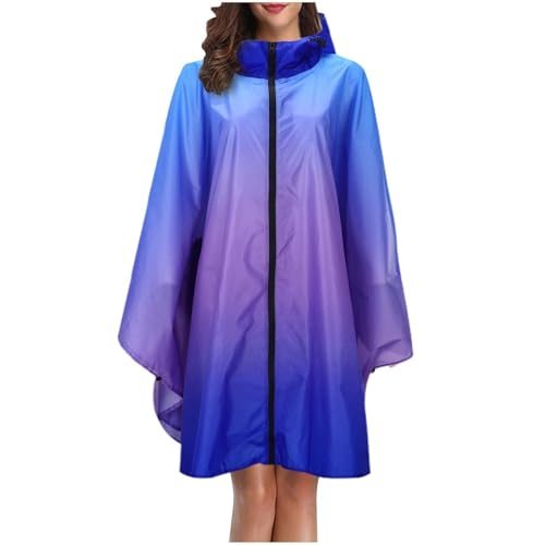 Regenponcho Rain Man XXL Große Größen Regen Cape Für Roller Regencape Herren Survival Wandern Ultraleicht Coat Mit Reißverschluss Outdoor Camping Ausrüstung Fahrrad Wiederverwendbar Raincoat Women von RYTEJFES