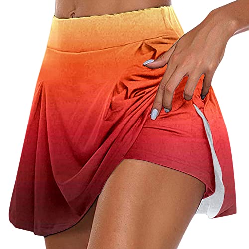 Rock Mit Hose Damen Sommer Kurze Hose Mädchen Weisser Rock Damen Kurz Rock Lang Damen Sommer Fahrrad Rock Damen Fahrradrock Damen Plissee Hose Wickelrock Weißer Rock Kurz Hosenrock Tennisrock von RYTEJFES