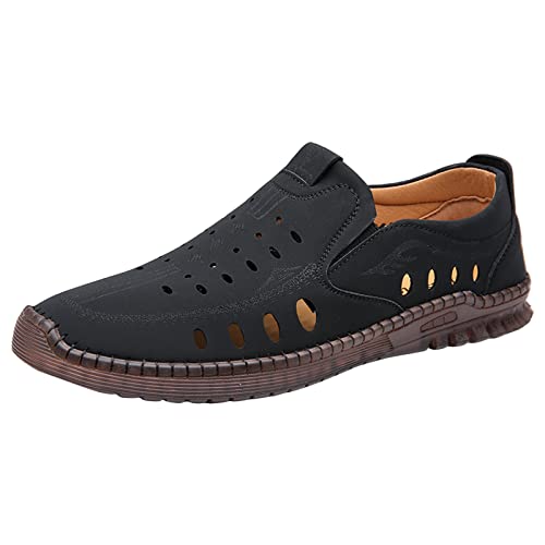 Schuhe Herren Braun, Canvas Mokassin Rutschfeste Lässige Schuhe Sommerschuhe Segeltuch Klassisch Beiläufig Segeltuch Hallenschuhe Barfussschuhe Komfort Sommer Casual Low Halbschuhe Segelschuhe & von RYTEJFES