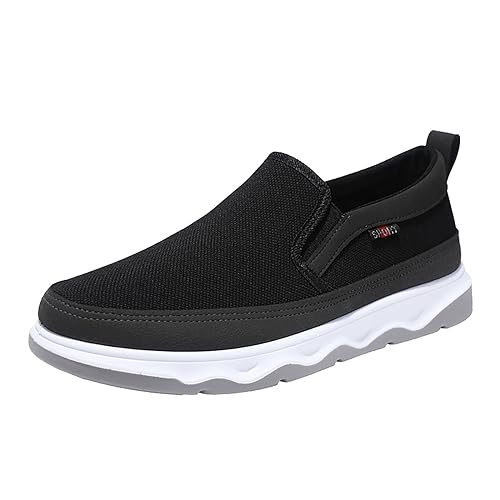 Sommerschuhe Herren, Segeltuch Segeltuch Low Lässige Hallenschuhe Walkingschuhe Komfort Sommer Beiläufig Klassisch Barfussschuhe Schuhe Casual Rutschfeste Mokassin Canvas Sommerschuhe Halbschuhe von RYTEJFES