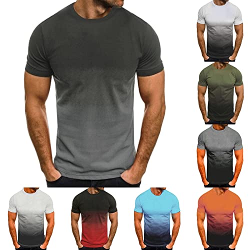 T Shirts Männer 7XL Set V Ausschnitt Weiss Bunt Mit Aufdruck Schwarz Weisse Gym Sport Basic Tshirt Sport Tshirts T-Shirt Fitness Laufshirt Muskelshirts Sportshirt Funktionsshirt b# von RYTEJFES