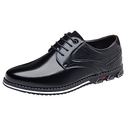 Walking Schuhe Herren, Business Klassischer Leather Business Shoes Herrenschuhe Formal Bequeme Formelle Leder Shoe Casual Moderne Hochzeit Lackleder Schuhe Lederschuhe ! von RYTEJFES