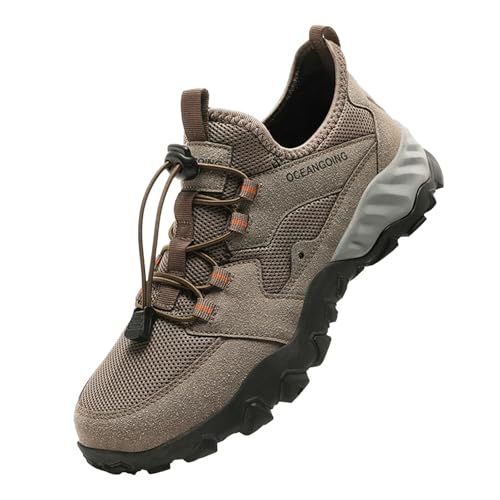Wanderschuhe Herren Trekkingschuhe Schuhe Walking Im Freien Leichte Atmungsaktiv Trekking Wasserfeste Sommer Walkingschuhe Treking-Wanderschuhe Wasserdicht Bergschuhe Outdoorschuhe Angelschuhe von RYTEJFES