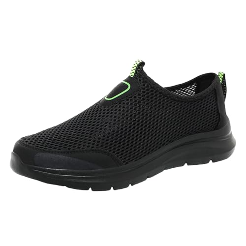 Wanderschuhe Herren Trekkingschuhe Walking Schuhe Freizeitschuhe Angelschuhe Wasserdicht Walkingschuhe Sommer Treking-Wanderschuhe Schwarz 43 Schwarze Trekking Wanderstiefel Leichte Ortho Outdoor von RYTEJFES