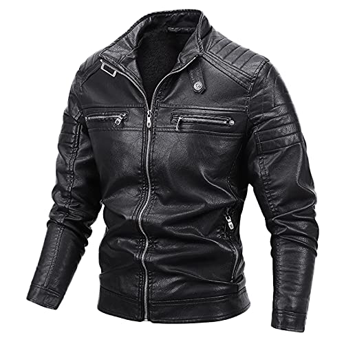 Warme Parka Winter Bomberjacke Leder Bomberjacke Oversize Herren Cordjacke Gefüttert Sweatjacke Herren Ohne Kapuze 3Xl Lederjacke Herren Echtleder Bomber Winterjacke Trachtenjacke Pelzmantel 2023 von RYTEJFES