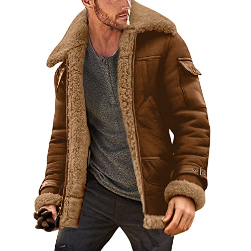 Warme Strickmantel Fliegerjacke Herren Gefüttert Pilotenjacke Herren Winter 4Xl Softshelljacke Herren Wasserdicht 5Xl Outdoorjacke Herren Wasserdicht Gefüttert Arbeitsjacke Herren Winter Weiß 2023 von RYTEJFES