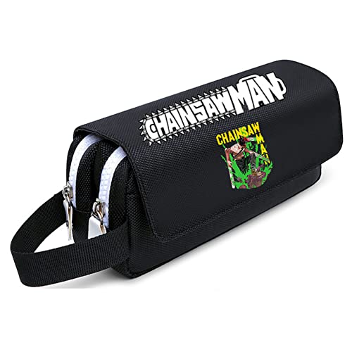 RYTHMIX Chains-aw Man Pencil Case with Compartments, Large Capacity Pouch Double Zippers, Double Layers Pencil Case for Kids-22 * 8 * 10cm||Multicolor 2 von RYTHMIX